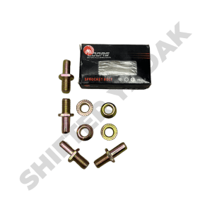 پیچ و مهره دنده زنجیر طلایی موتور سیکلت هوندا 125 برند کورس (COORS)