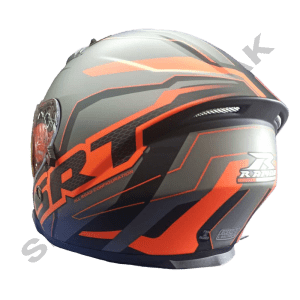 کلاه کاسکت موتورسیکلت راپیدو | بدون فک orange SRT