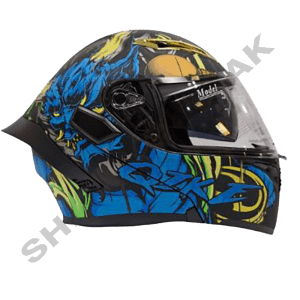 کلاه کاسکت فک متحرک QIKE کایک Blue Devil