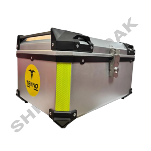 باکس موتور سیکلت TEKNO سایز بزرگ نقره ای 65 لیتر