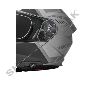 کلاه کاسکت موتورسیکلت فک متحرک فلش مدل 935sv black-gray